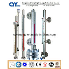 Medidor de nivel magnético Cyybm58 para tanques criogénicos